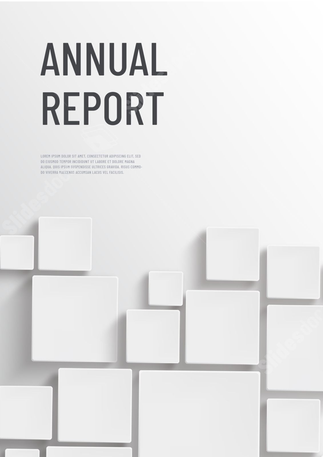 annual report cover for corporate report word template