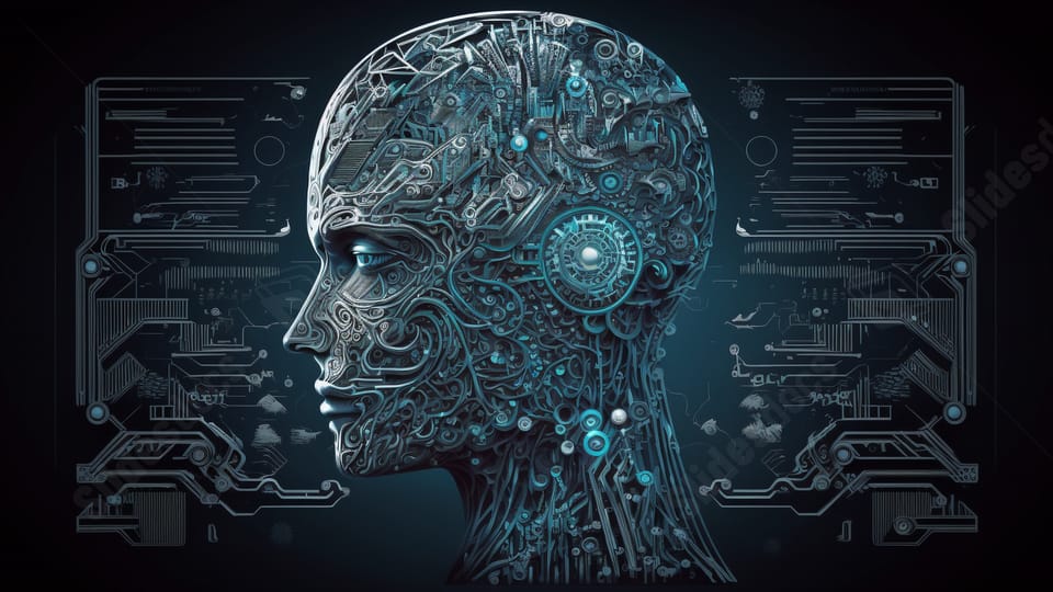 artificial intelligence future technology illustration powerpoint background