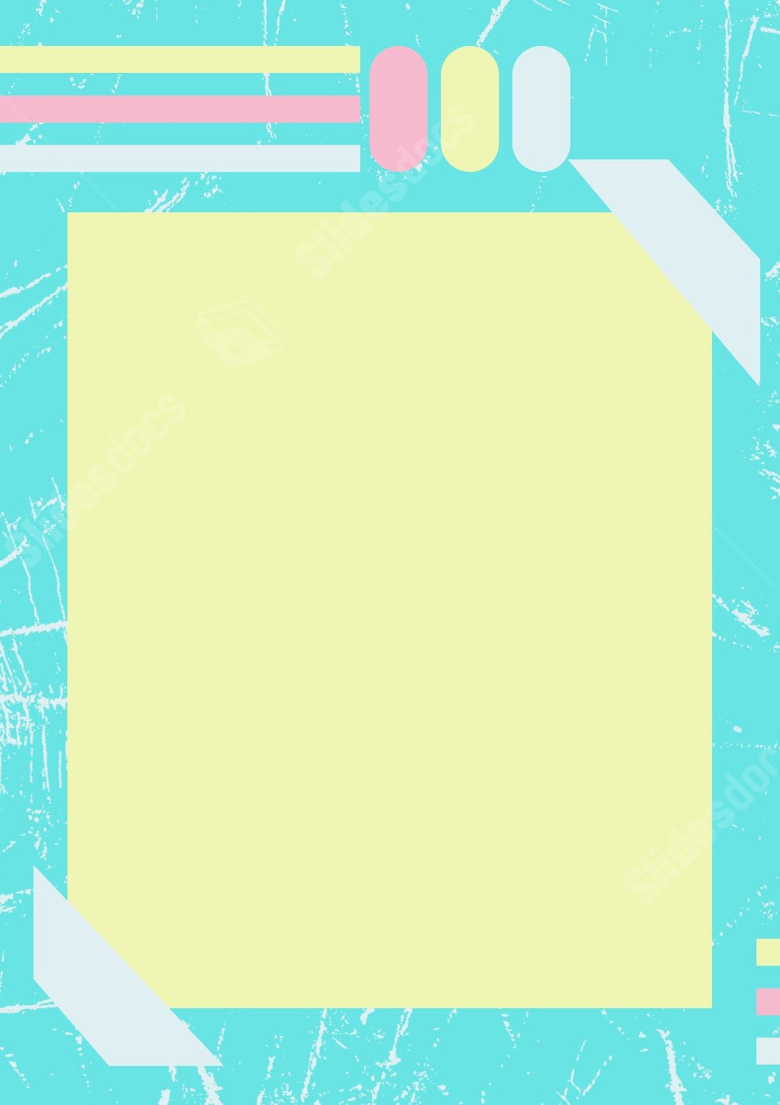 basic geometric powerpoint presentation page border background word template
