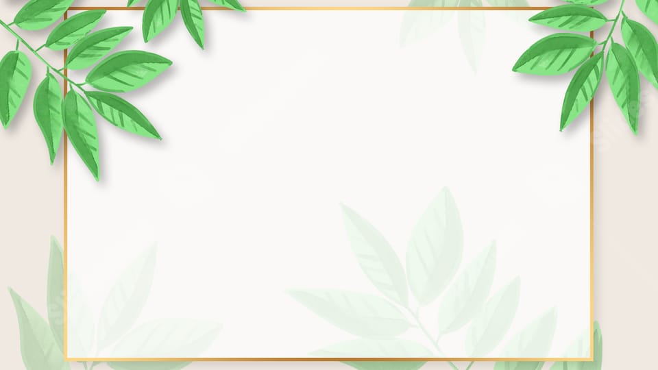 beautiful leaf green plant water nature powerpoint background