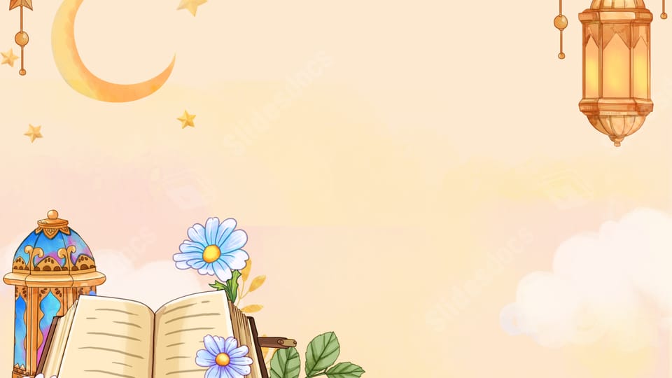 beautiful quran light festival celebration gold powerpoint background
