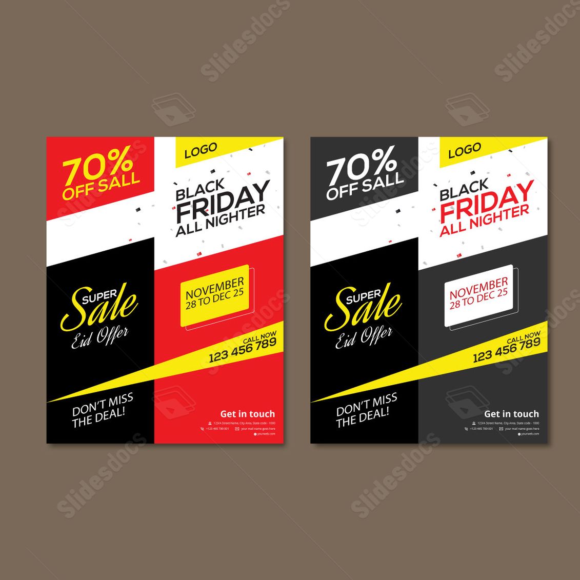 black web branding annual modern professional abstract word template
