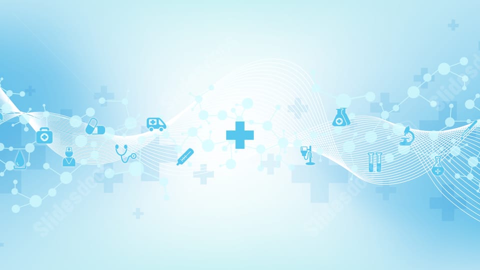 blue cross medical abstract health theme blue health powerpoint background