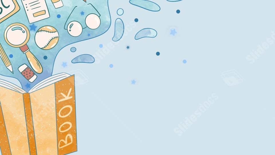 book professional learn pencil education blue powerpoint background