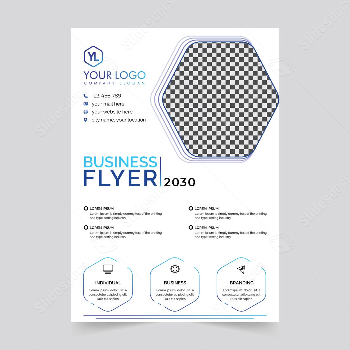 brand branding corporate abstract elegant word template