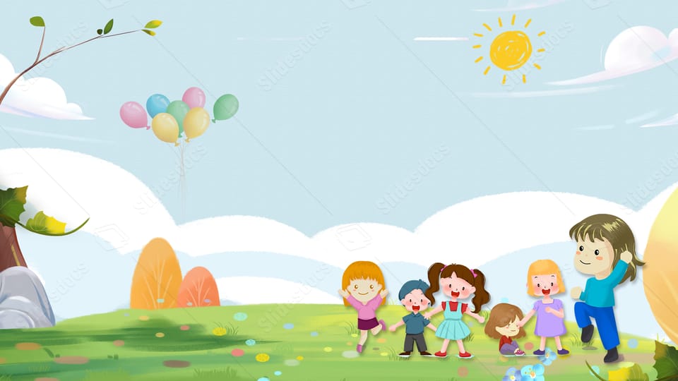 cartoon cartoon children powerpoint background