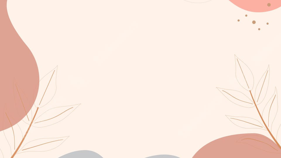 clean nature plant pastel splice white powerpoint background