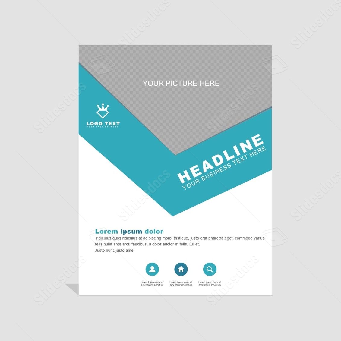 company annual brand abstract word template