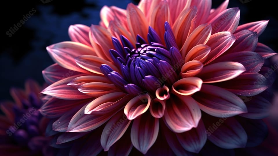 dahlia flower desktop wallpaper powerpoint background