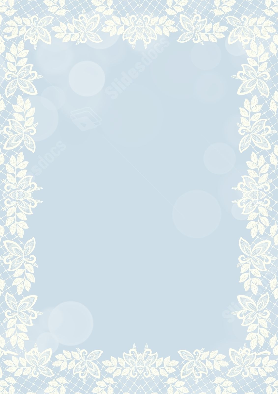 婚禮的夢幻藍色裝飾邊框帶有蕾絲口音卡片模板邊框背景圖