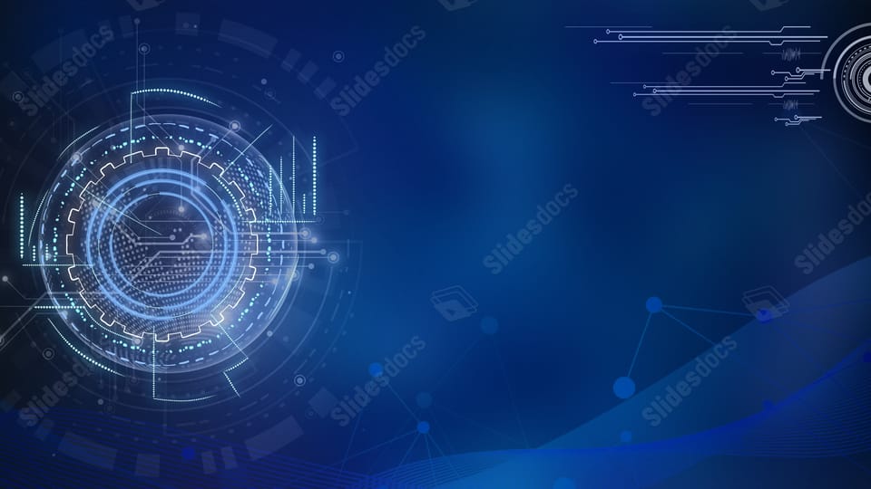Dynamic Abstract Technology Line powerpoint background