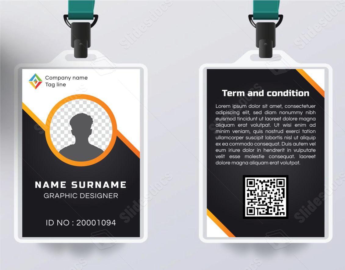 Editable ID Card Design Free Use word template
