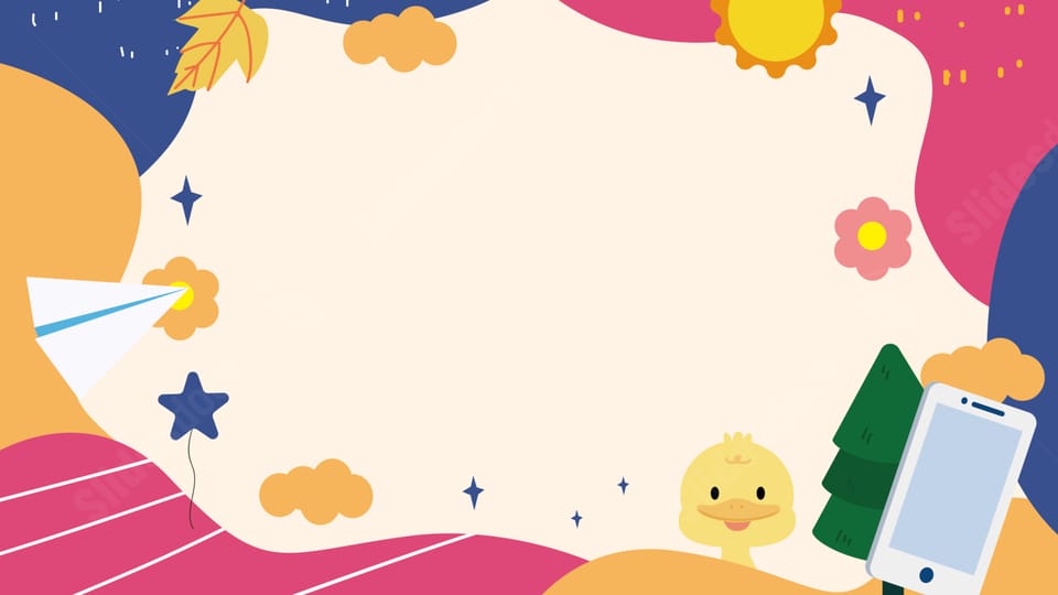 education children cute duckling red child powerpoint background
