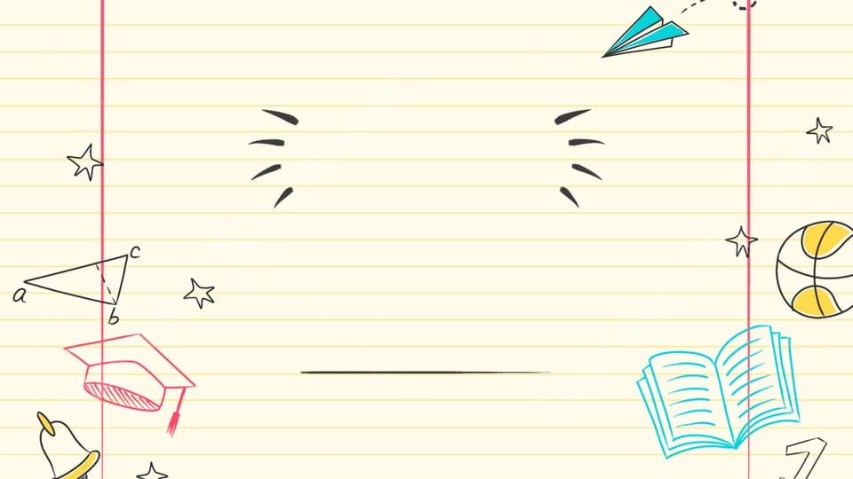 education cute class awards certificates line art powerpoint background