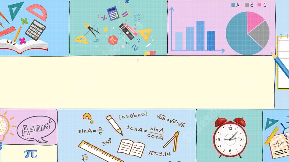 education square grid math training lattice powerpoint background