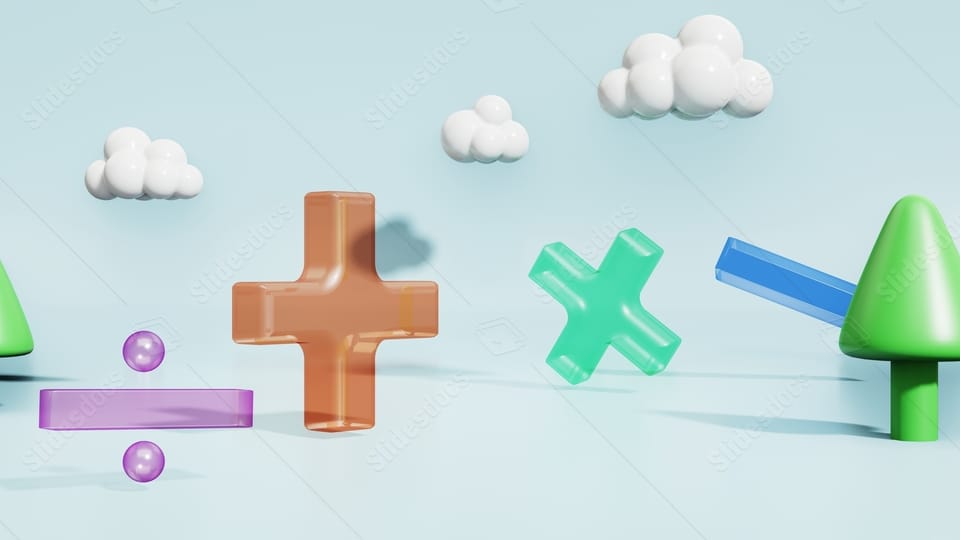 educational mathematical symbols cartoon blender powerpoint background