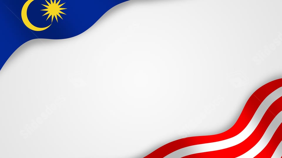 flag white malaysia festival independence day cartoon powerpoint background