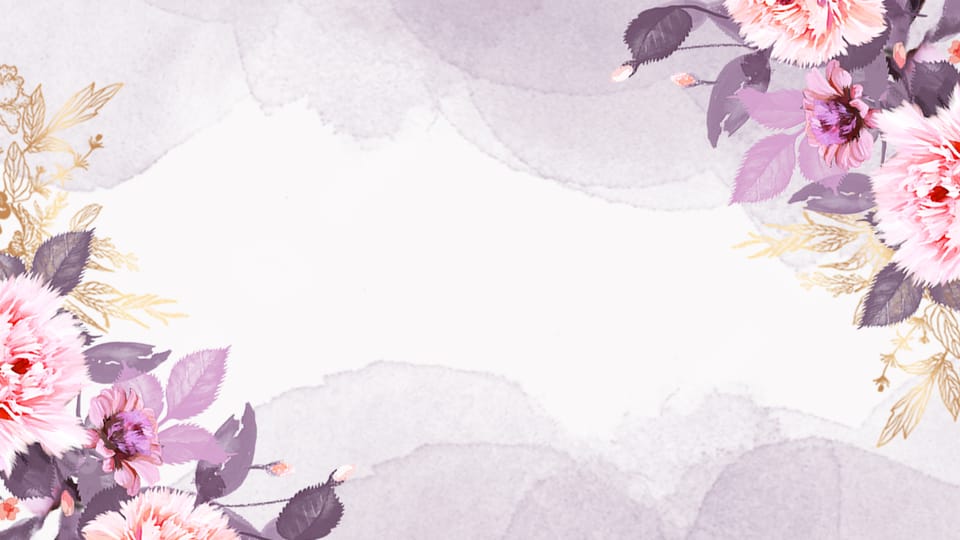 fresh flowers plant nature purple minimalist floral powerpoint background