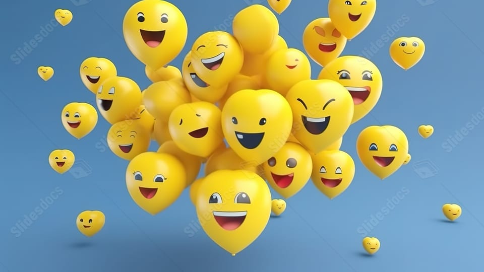 heart shaped social media balloon symbol ideal for expressing love on the internet powerpoint background