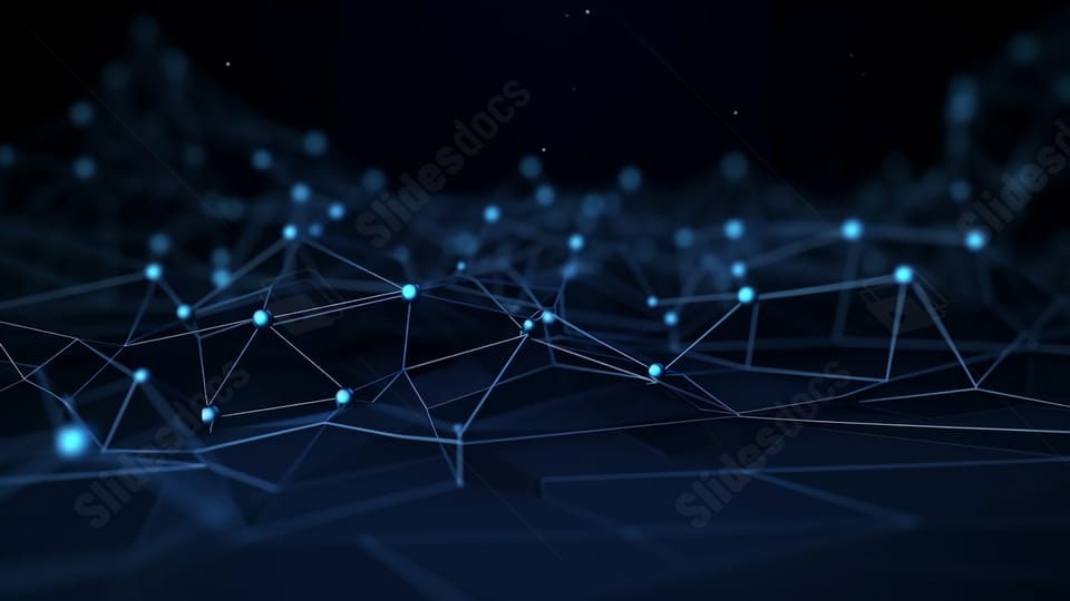 High-tech electronic data flow wave line advertising powerpoint background