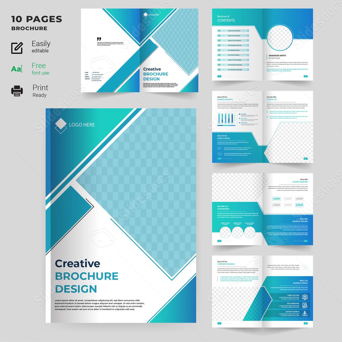 id business sign creative word template