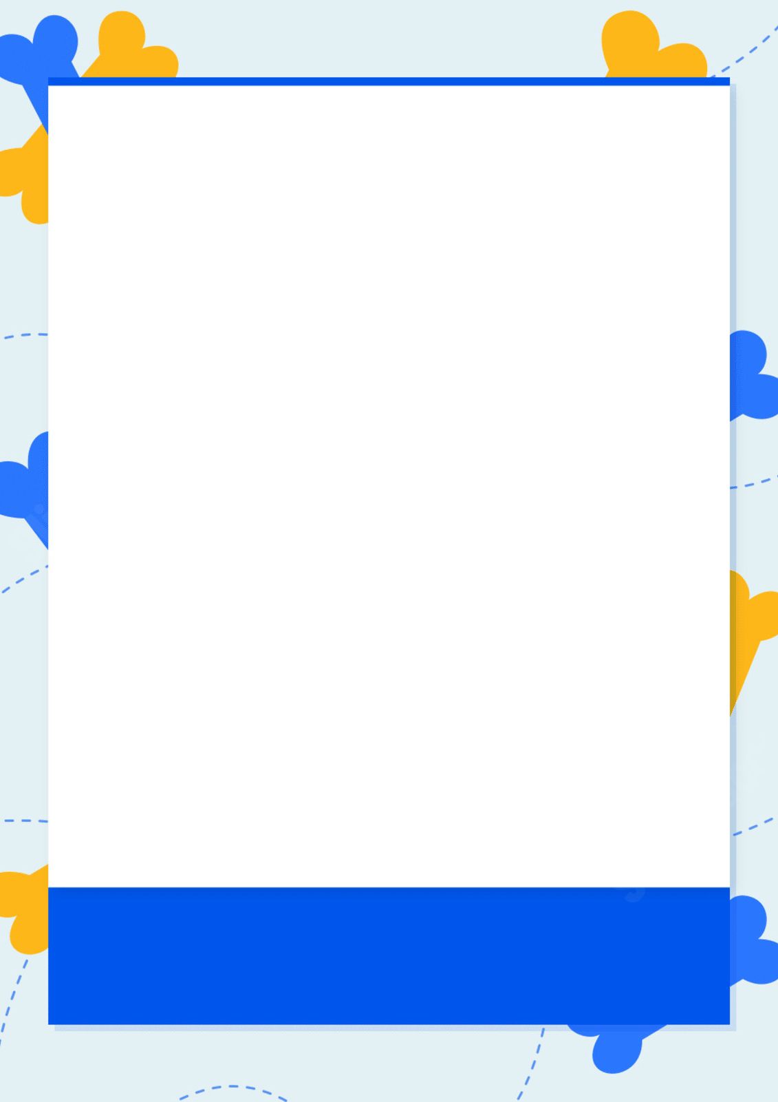 Bordure de Page Illustration D'un Adorable Animal De Compagnie Dans Un Fond De Style Plat Word