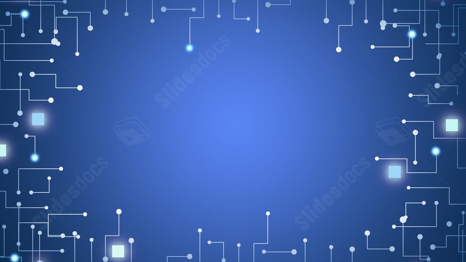 light business light effect blue technology modern powerpoint background