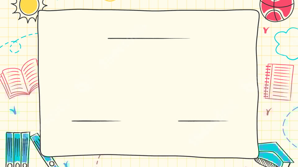line art doodle class awards certificates education powerpoint background