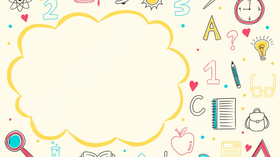 line art simple class awards certificates education powerpoint background