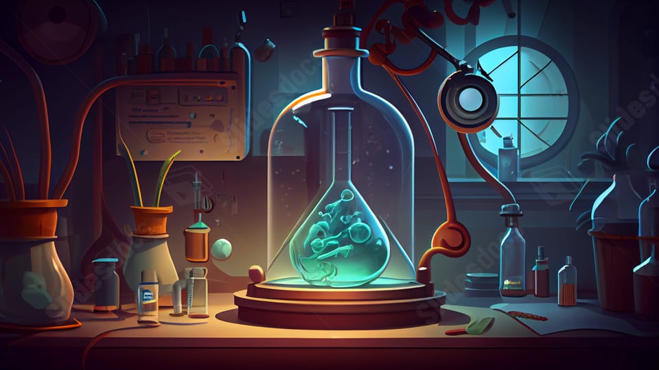 science laboratory beaker powerpoint background