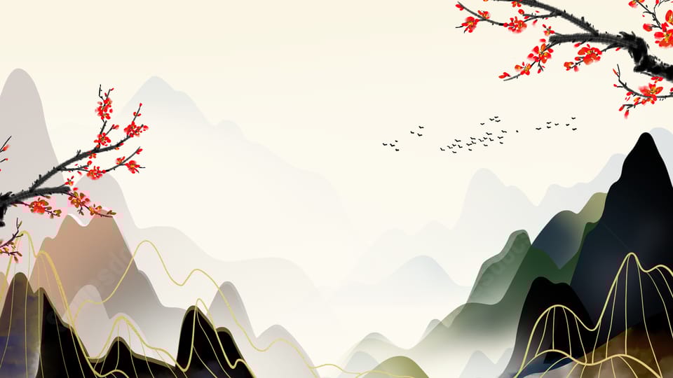 mountain nature mountain peak beautiful red landscape powerpoint background
