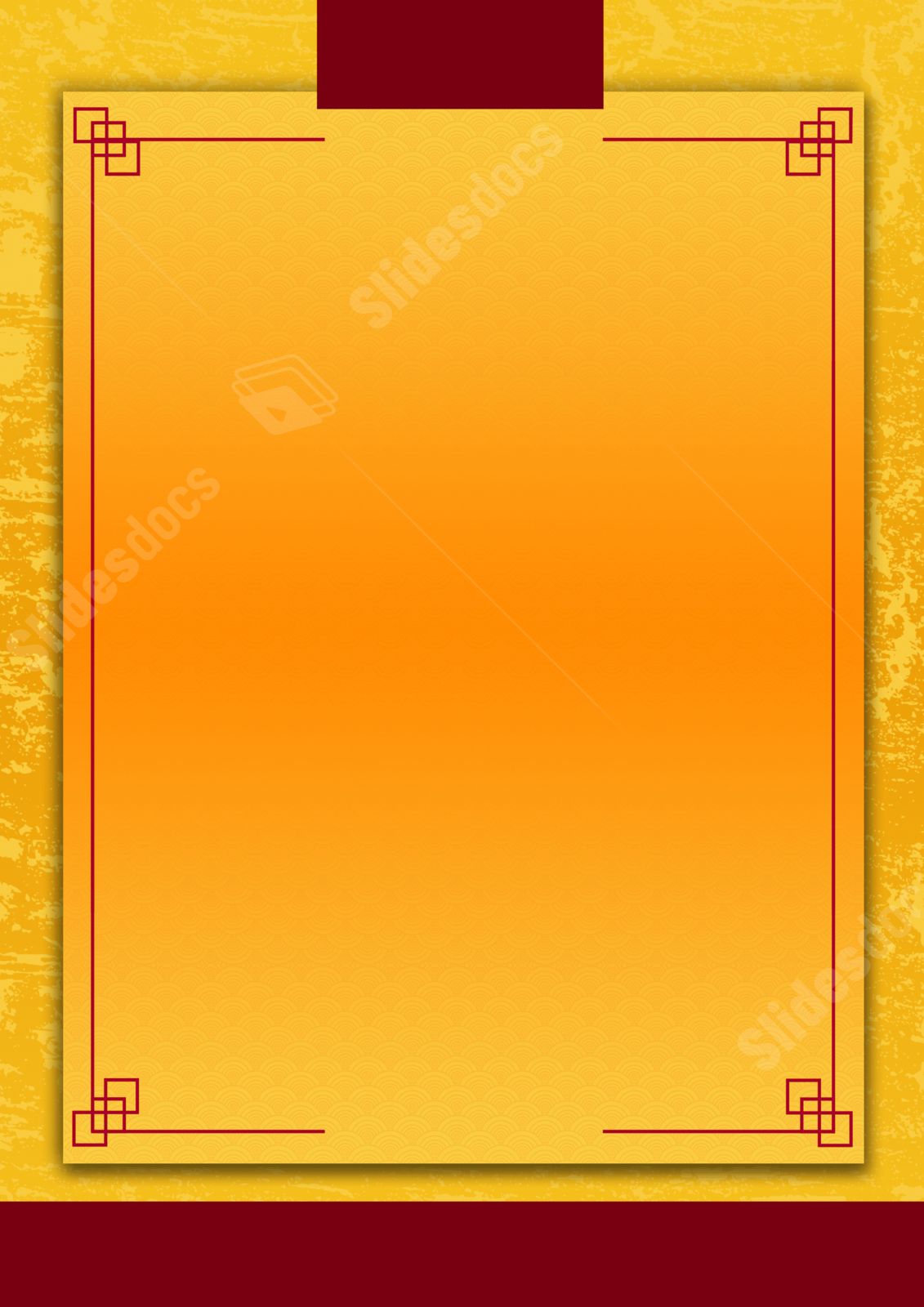 new year exhibition board celebrating in yellow color page border background word template