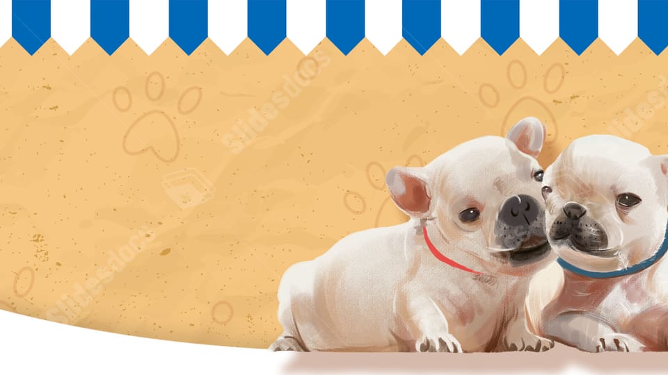 pet cute cartoon creative powerpoint background