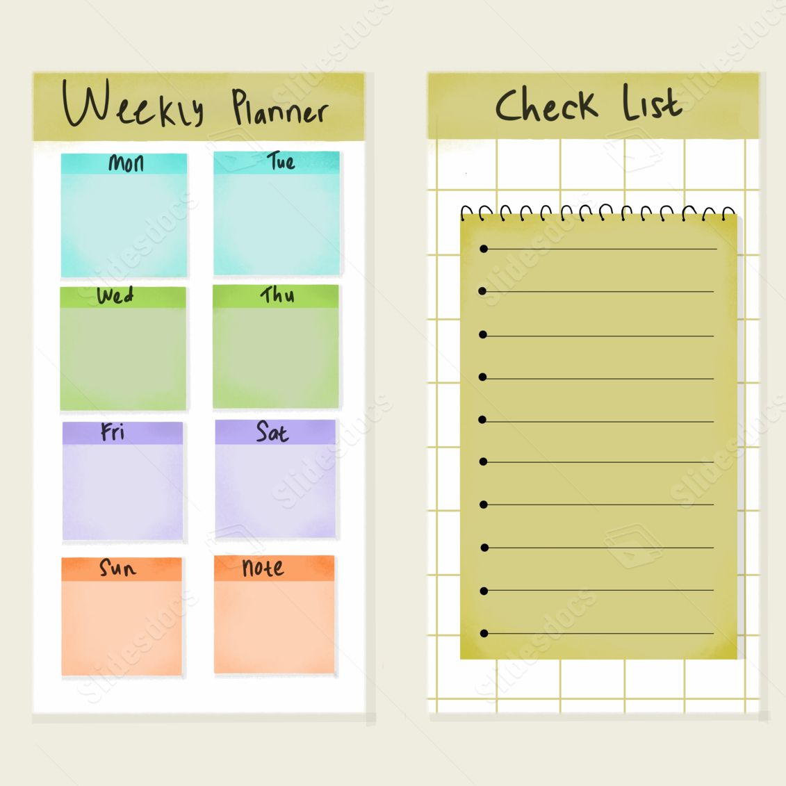 planner plan note paper scrapbook vintage cute word template