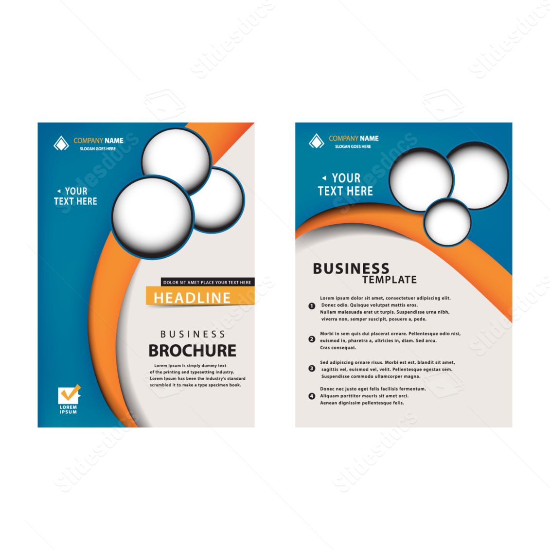 post report cover folding leaflets professional modern fashion word template