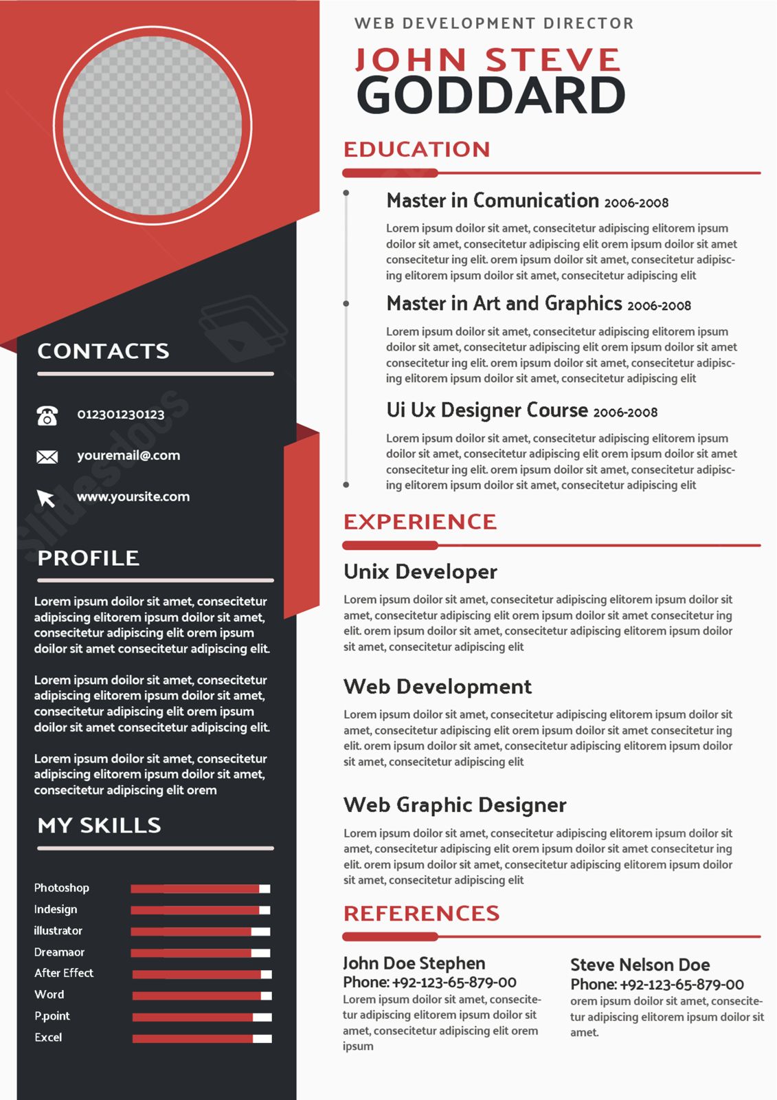 redesigned business resume for an effective recruitment word template