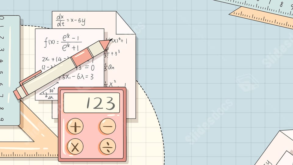ruler blue math cute eraser education powerpoint background