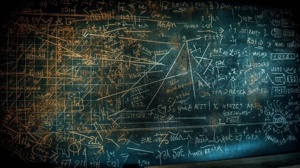 rust on mathematical formula blackboard powerpoint background