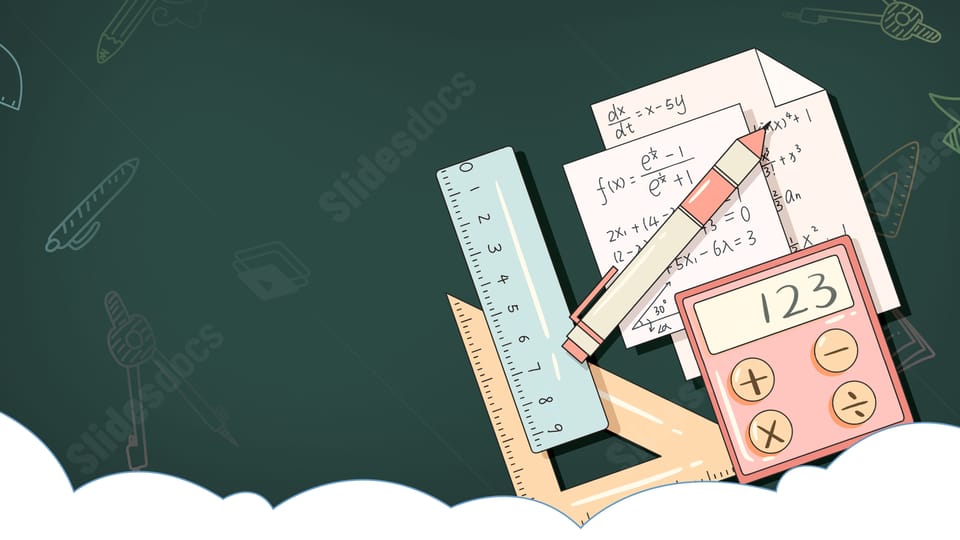 summer education class math powerpoint background