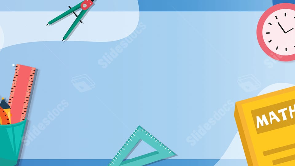summer education math class powerpoint background