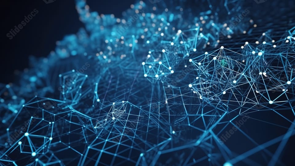 technology concept seamless blue patterns of digital technology with connections and complex shapes powerpoint background