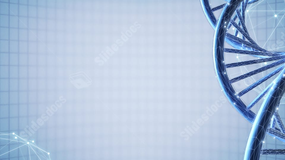 technology biology health medical dna blue powerpoint background