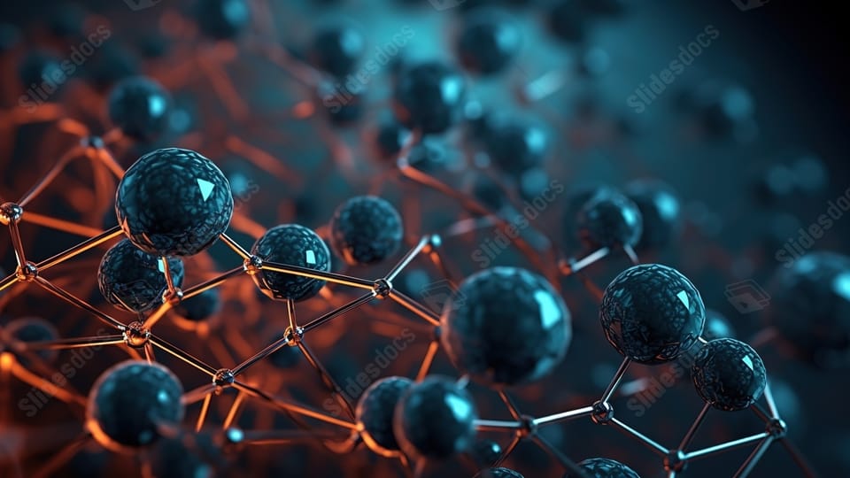 the latest in 3d renders of protein molecules powerpoint background