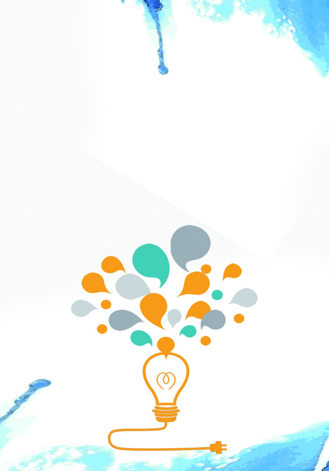 vector of a blank border with small light bulbs page border background word template