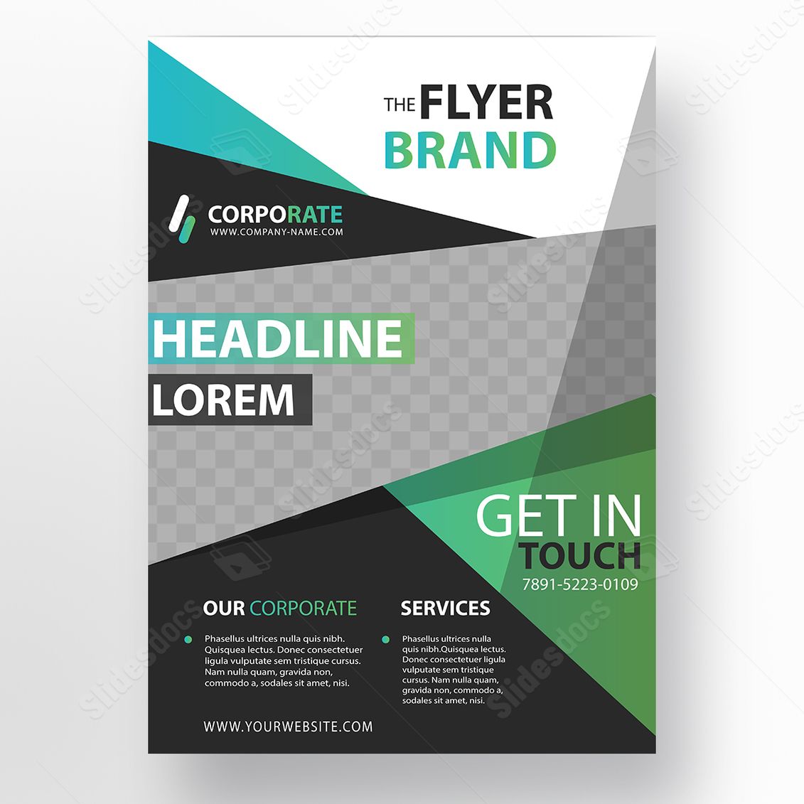 website folding leaflets report cover fashion creative modern word template