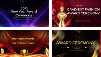 Ceremonia de premiación Slide Themes